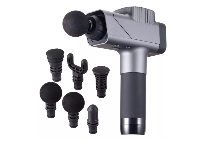 High-Torque Percussion Massage Gun with Versatile Attachments and Extended Battery Life