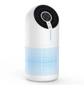 Angled Cylinder Air Purifier with 4-Stage Filtration and Smart Touch Panel