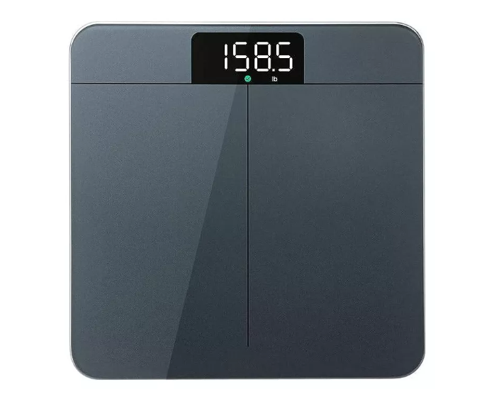 Minimalist Digital Body Weight Scale with Large LED Display and Wide Platform