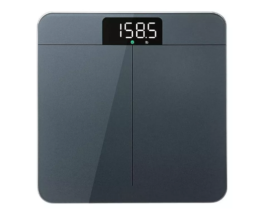 Minimalist Digital Body Weight Scale with Large LED Display and Wide Platform