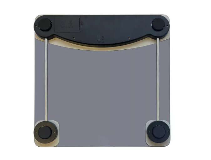 Modern Tinted Glass Digital Scale with Hidden LED Display and 400 lb Capacity