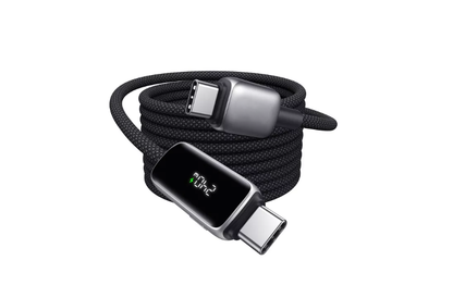 Smart Digital Display USB-C to USB-C Fast Charging Cable with Real-Time Power Monitoring